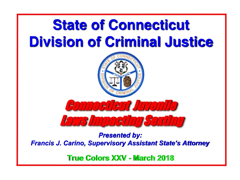state of connecticut division of criminal justice