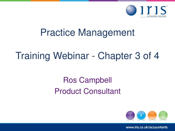 Practice Management Training Webinar - Chapter 3 of 4