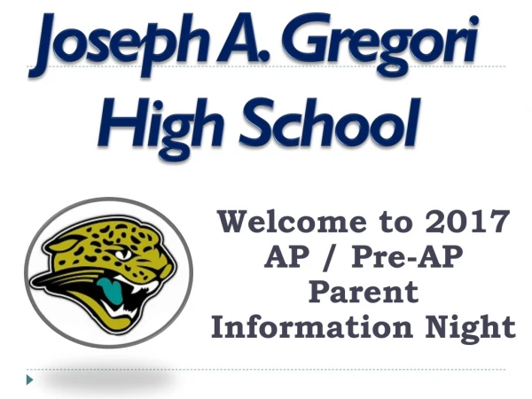 Welcome to 2017 AP / Pre-AP Parent Information Night