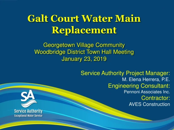 Galt Court Water Main Replacement