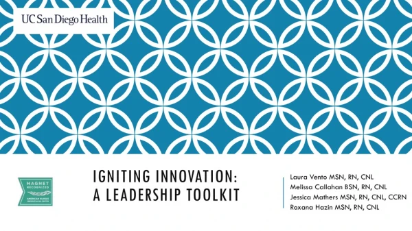 Igniting Innovation: A Leadership toolkit