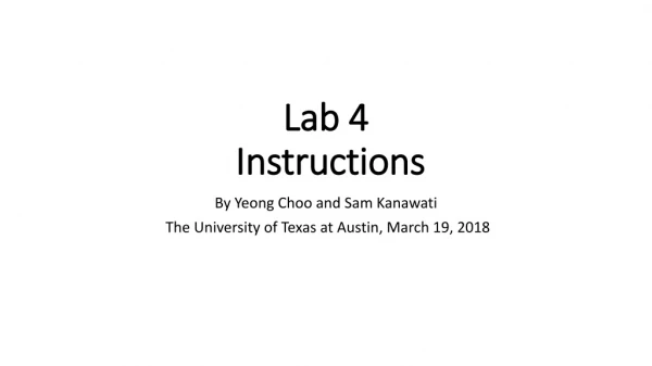 Lab 4 Instructions