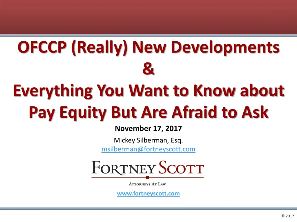 ofccp really new developments everything you want