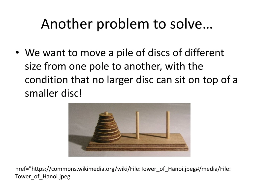 another problem to solve