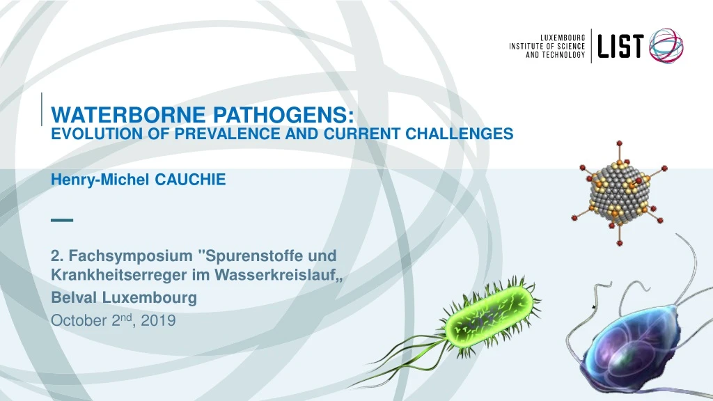 waterborne pathogens evolution of prevalence and current challenges henry michel cauchie