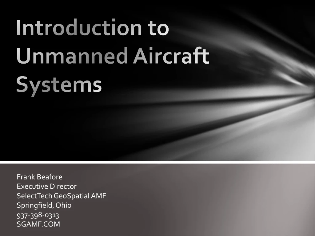 introduction to unmanned aircraft systems