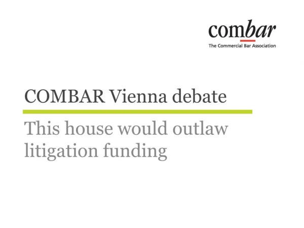 COMBAR Vienna debate
