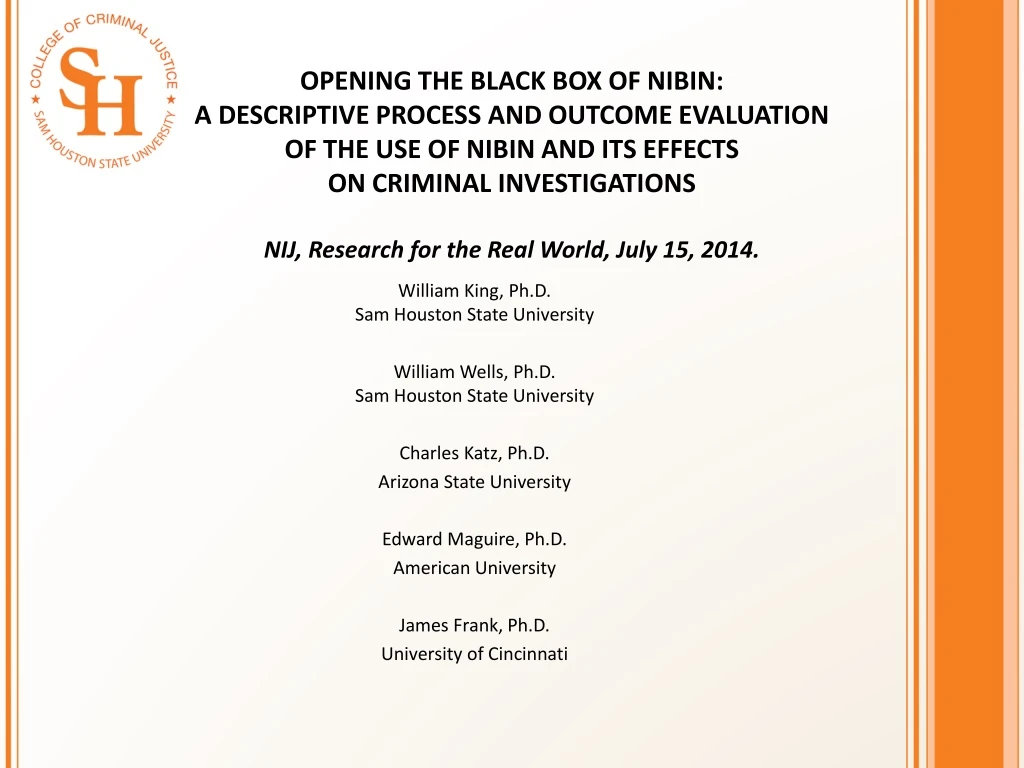 opening the black box of nibin a descriptive