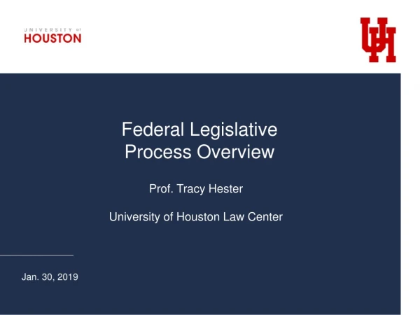 Federal Legislative Process Overview