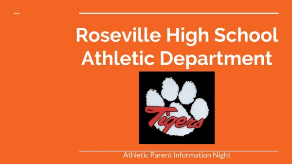 Roseville High School Athletic Department