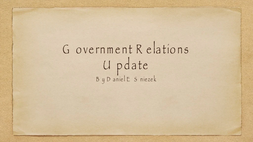 government relations update