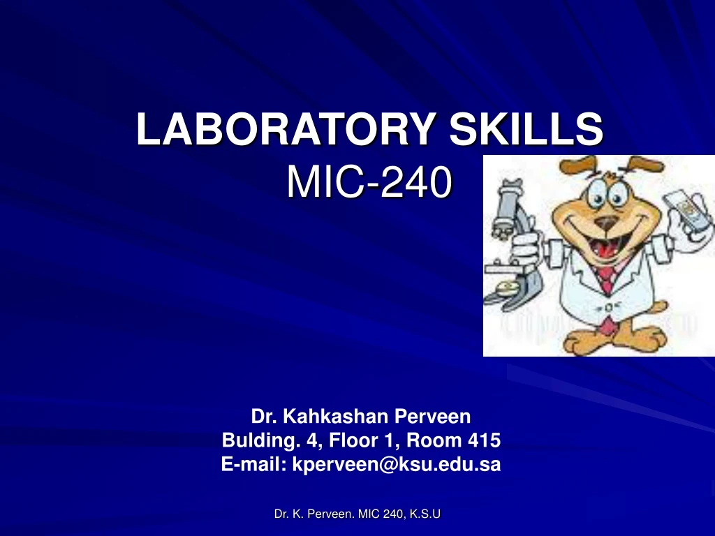 laboratory skills mic 240