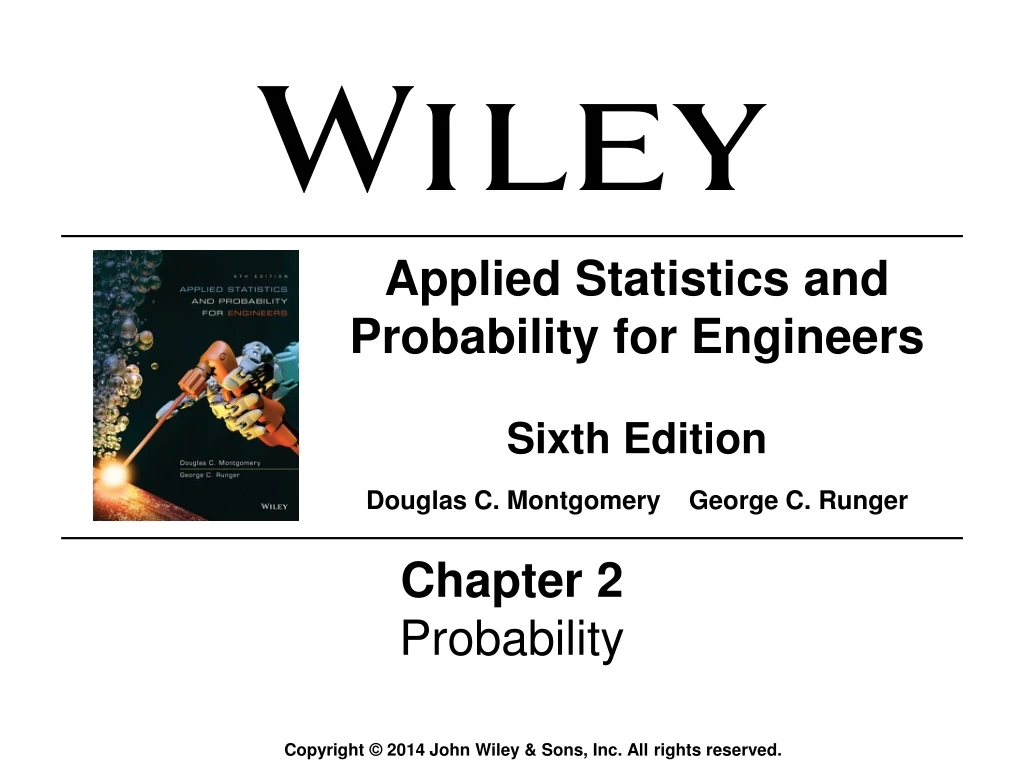 applied statistics and probability for engineers
