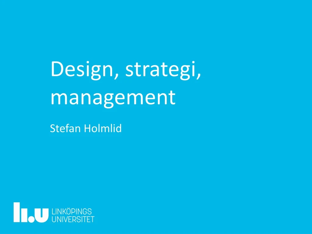 design strategi management