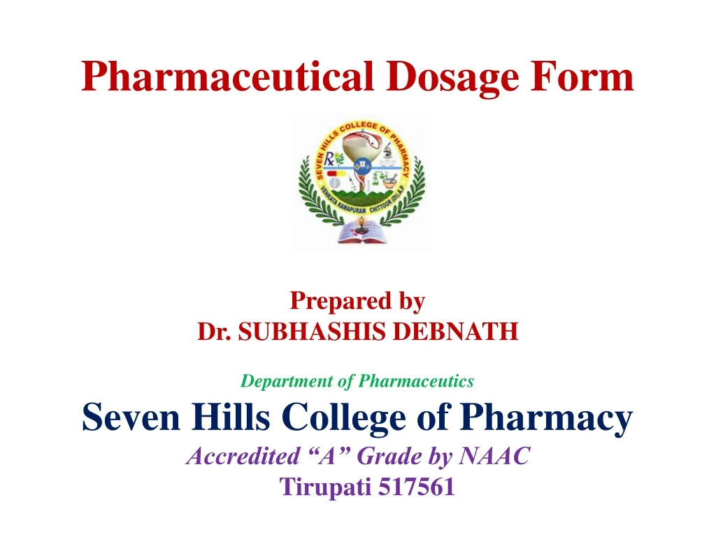 pharmaceutical dosage form