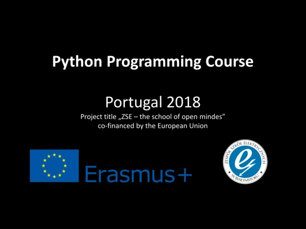 Date of the course : 2018-07-29 – 2018-08-04
