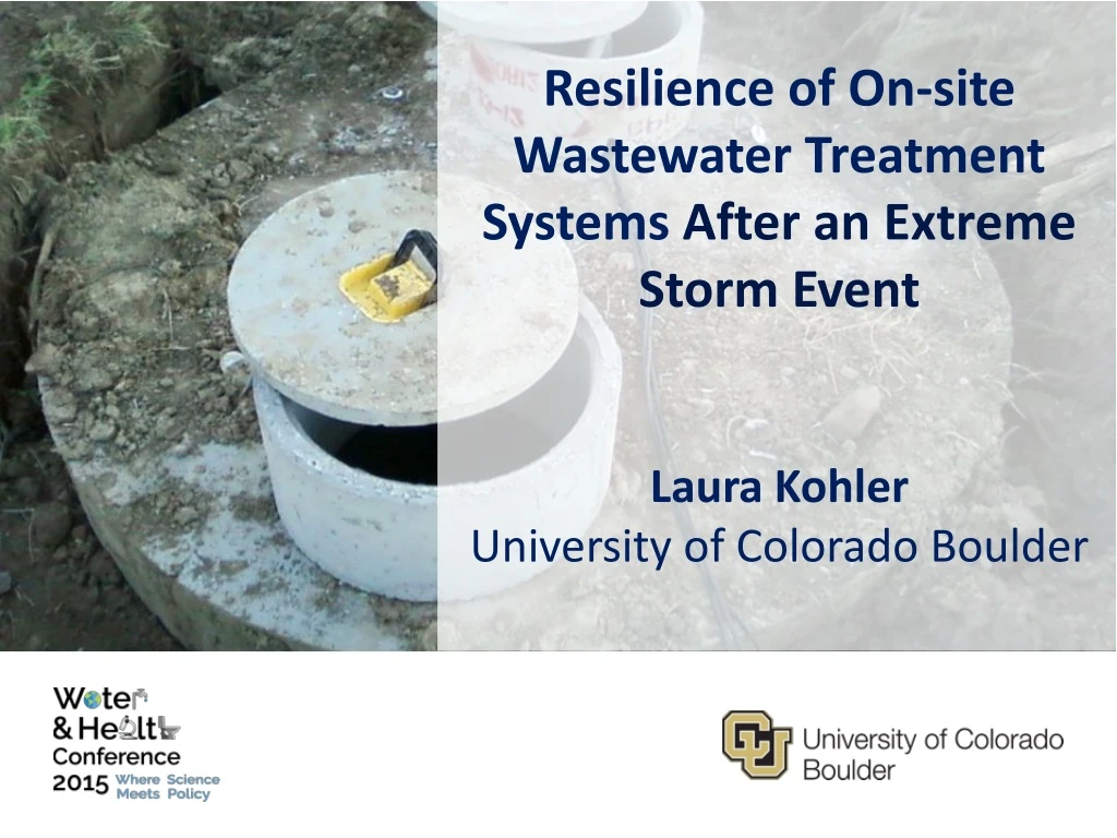 resilience of on site wastewater treatment