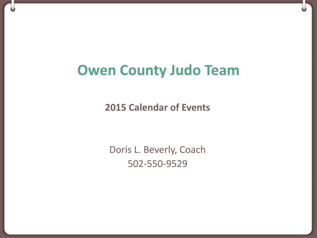 owen county judo team