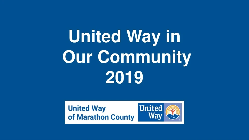 united way in our community 2019