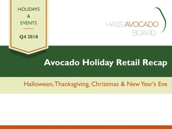 Avocado Holiday Retail Recap