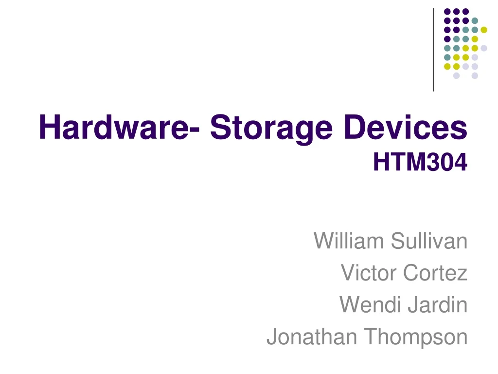 hardware storage devices htm304