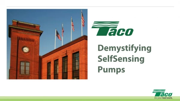 Demystifying SelfSensing Pumps