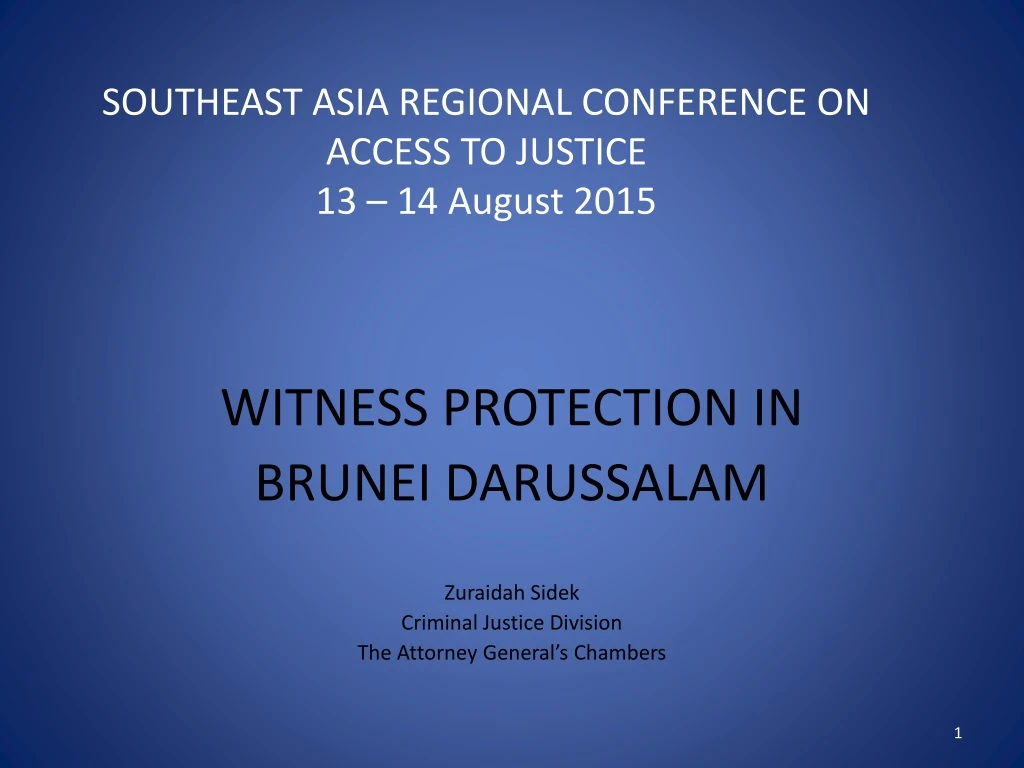 southeast asia regional conference on access to justice 13 14 august 2015