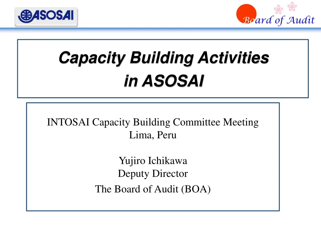 capacity building activities in asosai