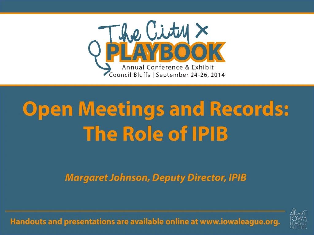 open meetings and records the role of ipib
