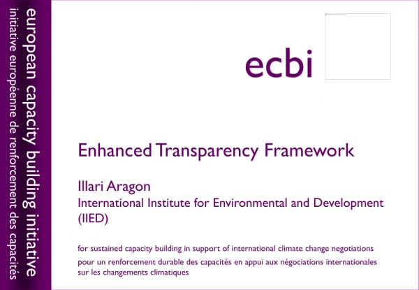 Enhanced Transparency Framework Illari Aragon