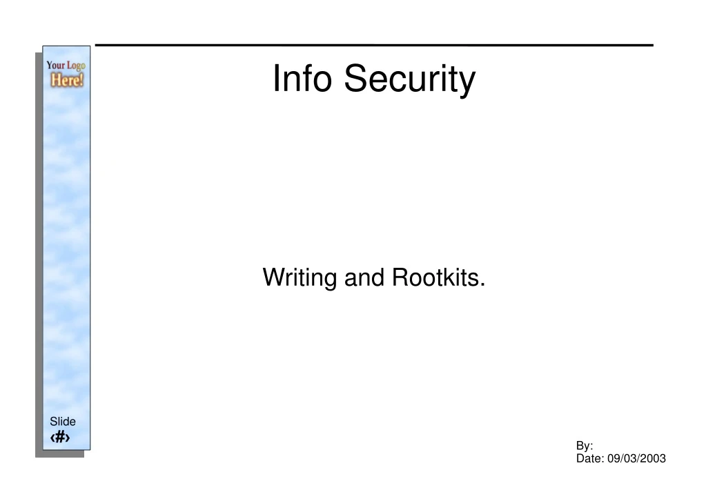writing and rootkits