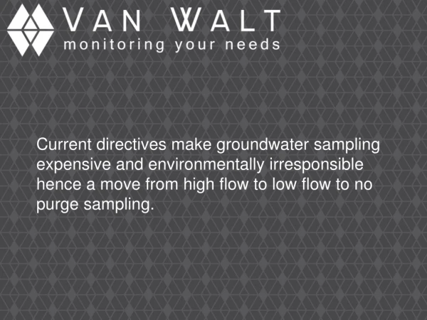 Groundwater Sampling