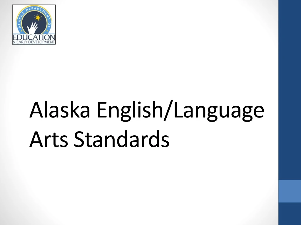 alaska english language arts standards