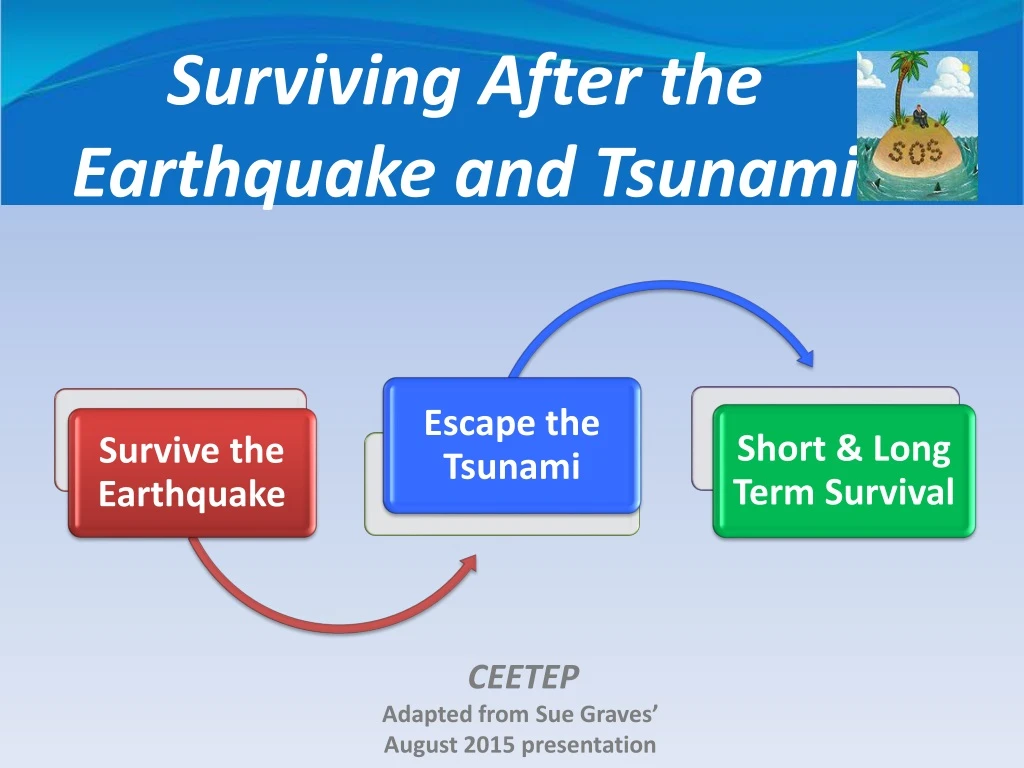 surviving after the earthquake and tsunami