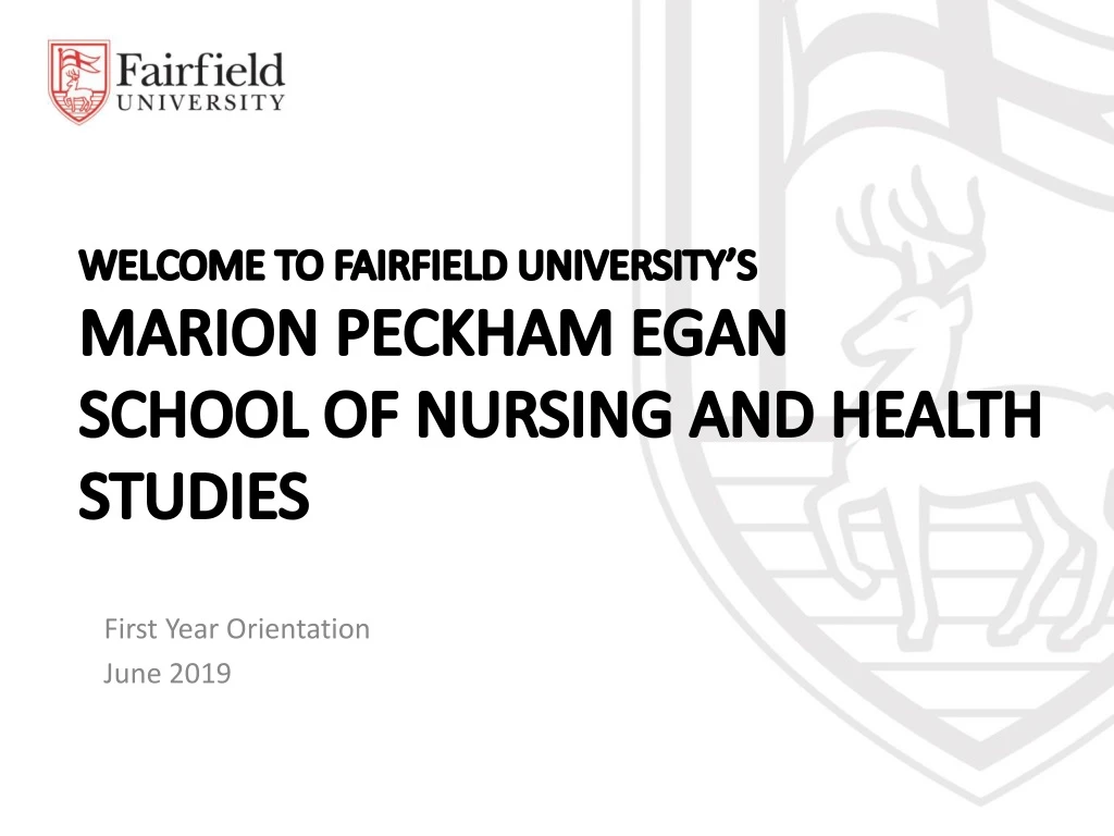 welcome to fairfield university s marion peckham egan school of nursing and health studies