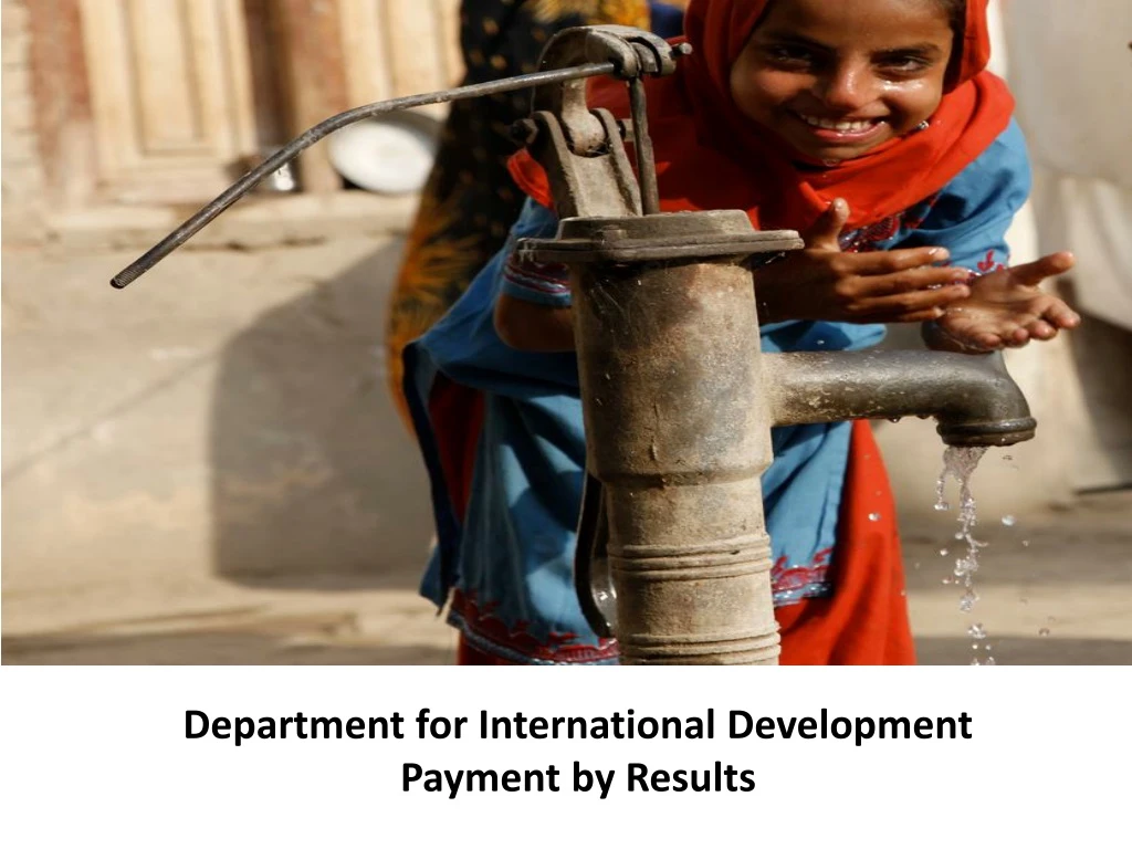 department for international development payment