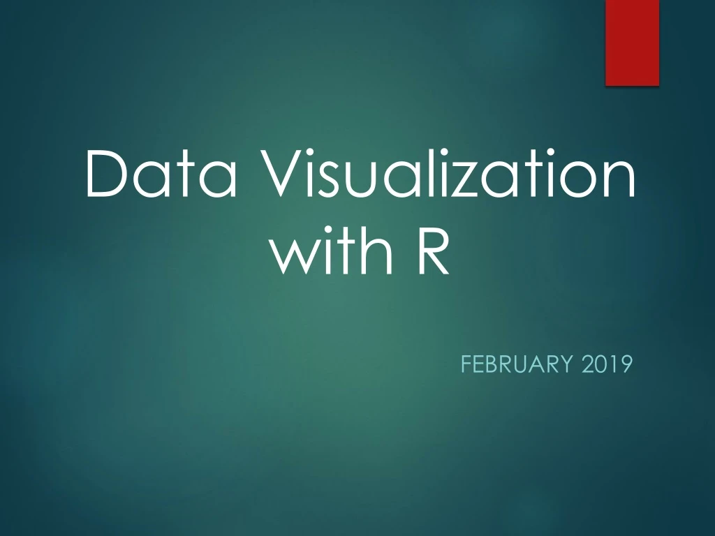 data visualization with r