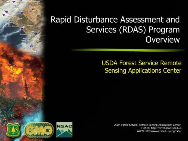 Rapid Disturbance Assessment and Services (RDAS) Program Overview