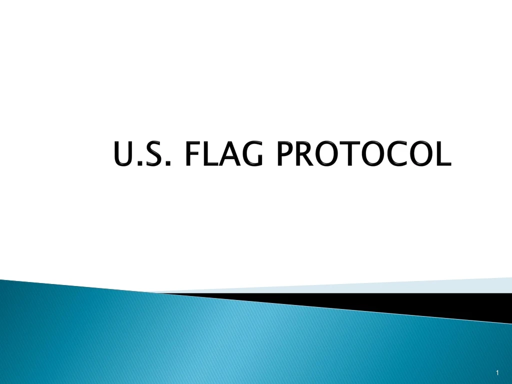 u s flag protocol