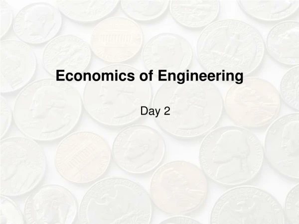 Economics of Engineering