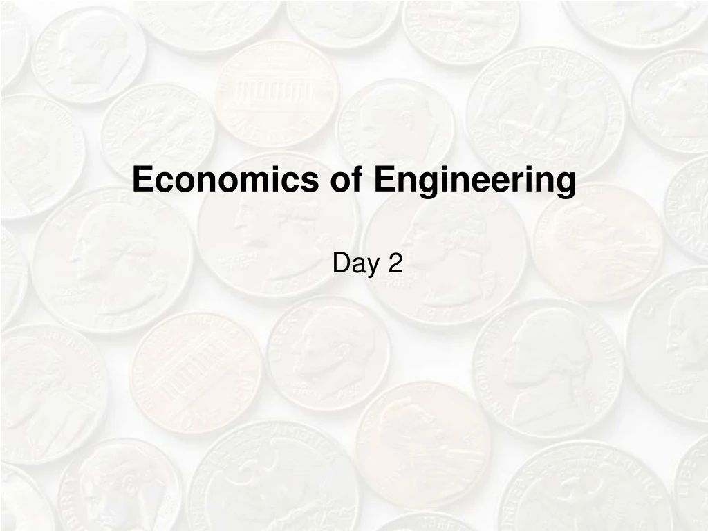 economics of engineering