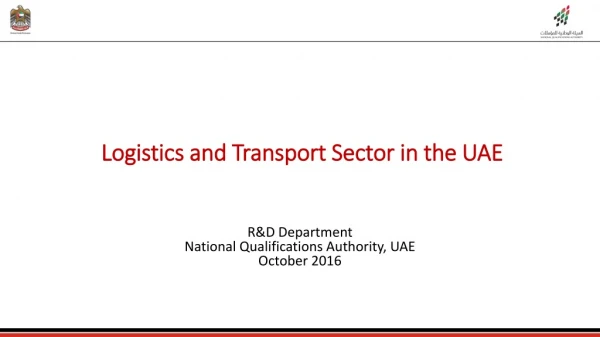 Logistics and Transport Sector in the UAE