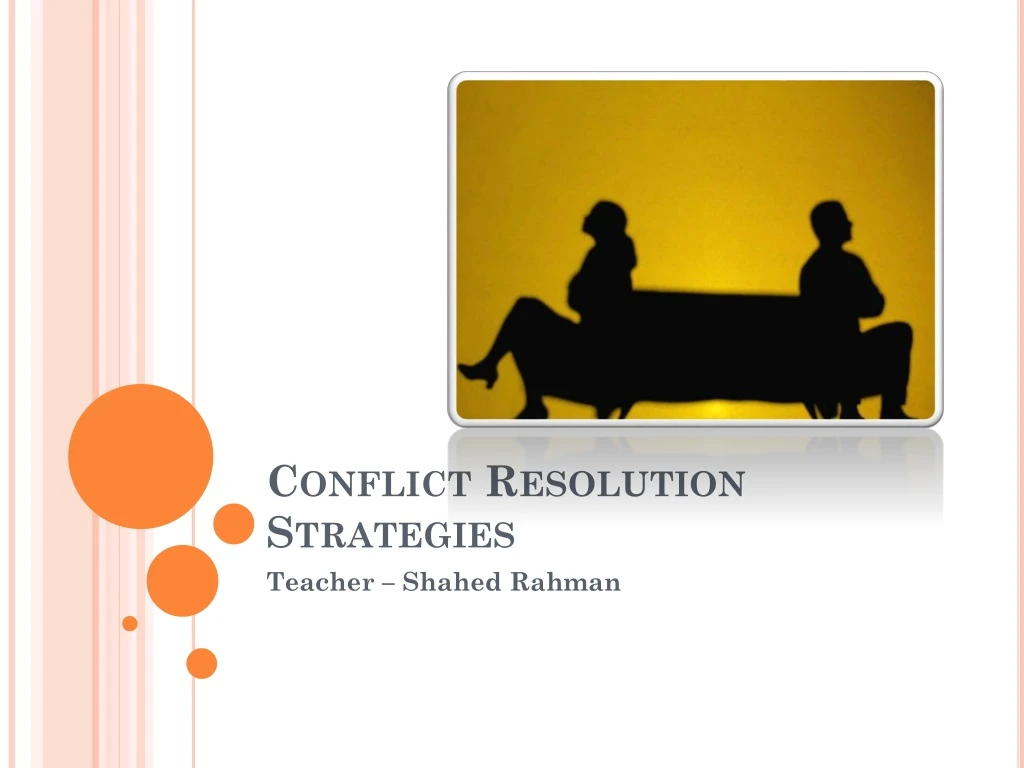 conflict resolution strategies