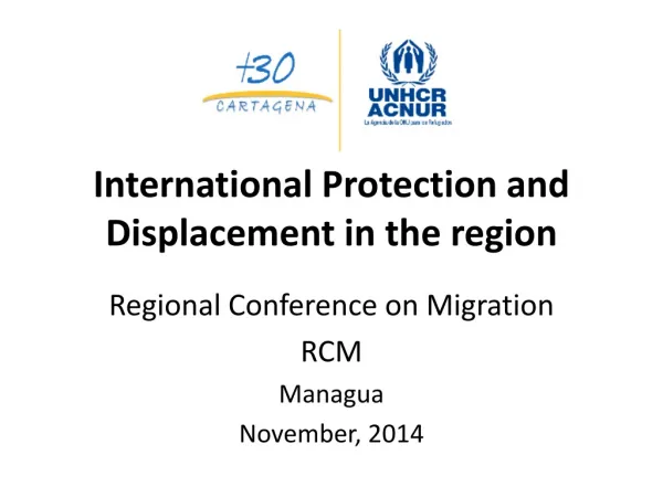 International Protection and Displacement in the region