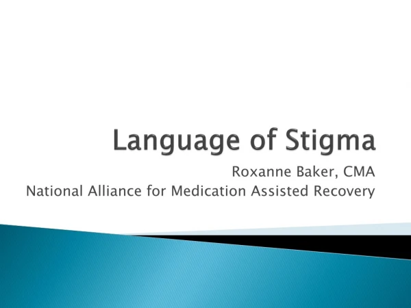 Language of Stigma