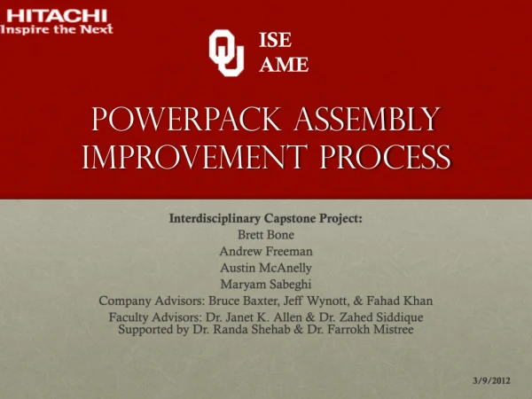 Powerpack Assembly Improvement Process