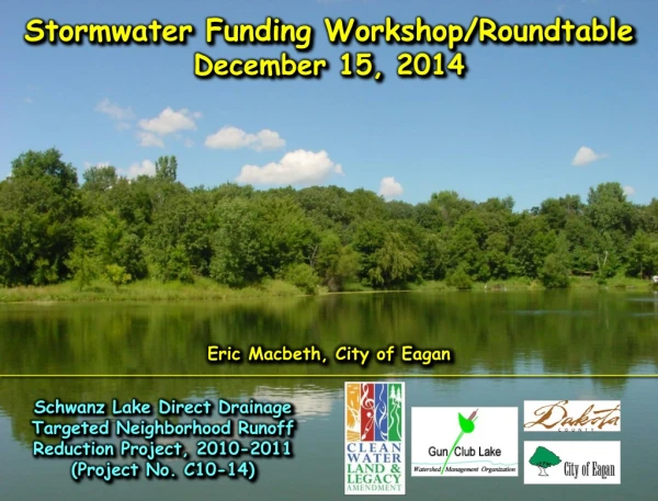 Stormwater Funding Workshop/Roundtable December 15, 2014