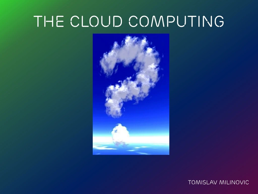 the cloud computing