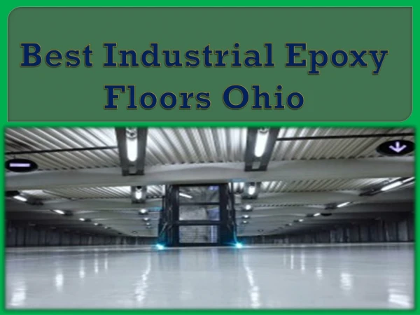 Best Industrial Epoxy Floors Ohio