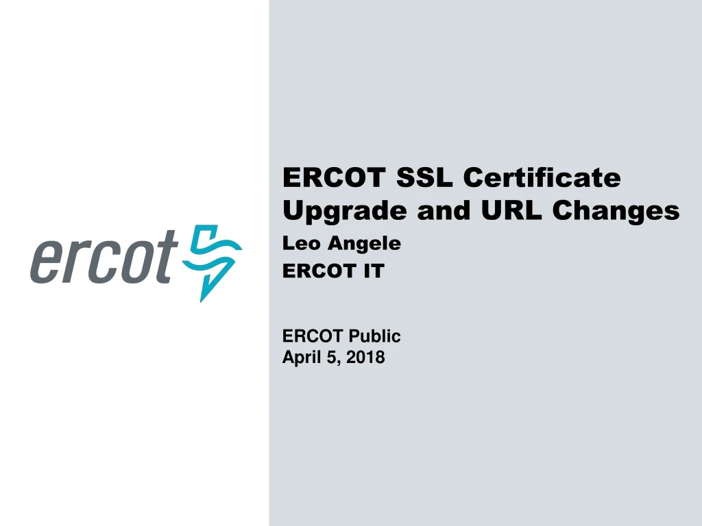 ercot ssl certificate upgrade and url changes